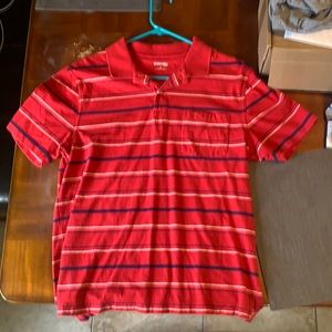 ST. JOHNS BAY | POCKET POLO TEE | RED | SIZE: M